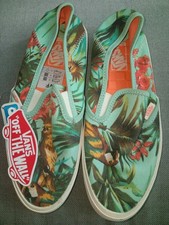  VANS TROPICAL BIRD PARROT SHOES SIZE 4 WOMENS SLIP ON SNEAKER COMINA LIMITED 