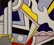 ROY LICHTENSTEIN mounted vintage repro print 12 x 10” 1967 Pop Art RL47