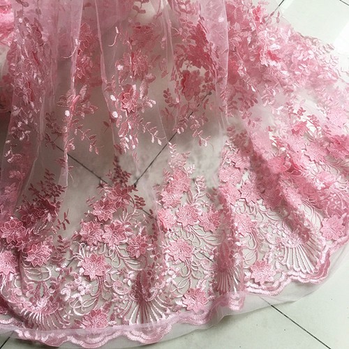 Pink blossom wedding - blossom, dress