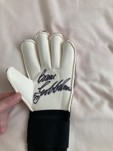 Signed goalkeeper gloves - signed,