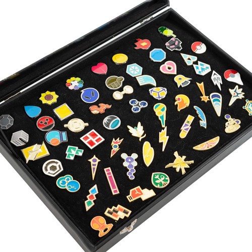 Pokemon gym badges - pokemon, brooch