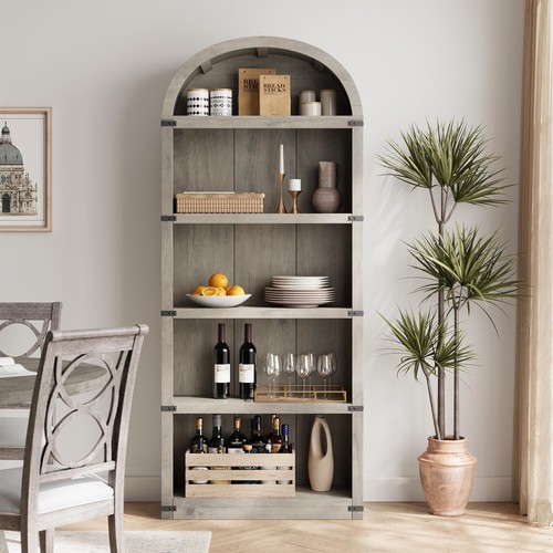Tier arched bookcase - tier,
