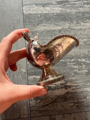 Vintage silver plated - , hand