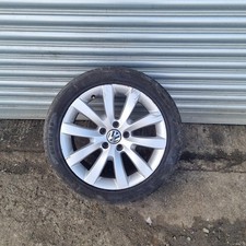 VW Scirocco 2009-2018 INCH 17" BEACH SINGLE ALLOY WHEEL SILVER 1K8601025