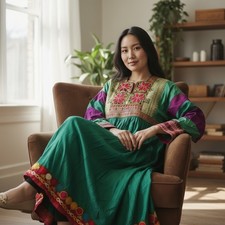 antique orient nomad costume afghan dress tribaldance afghanistan kuchi dress NR7