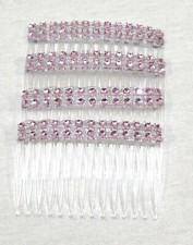 4 pack of clear Hair Combs