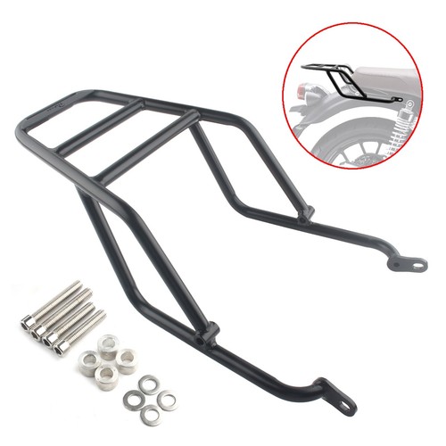 Rear luggage rack black - rear,
