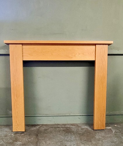 Solid oak wooden mantle - oak,