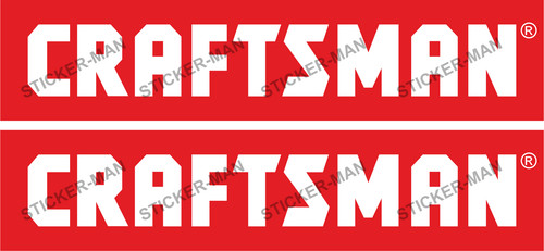 Craftsman stickers car van - x,