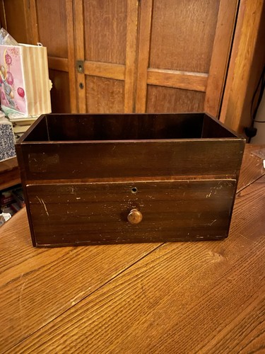 Vintage mahogany wooden desk - mahogany,