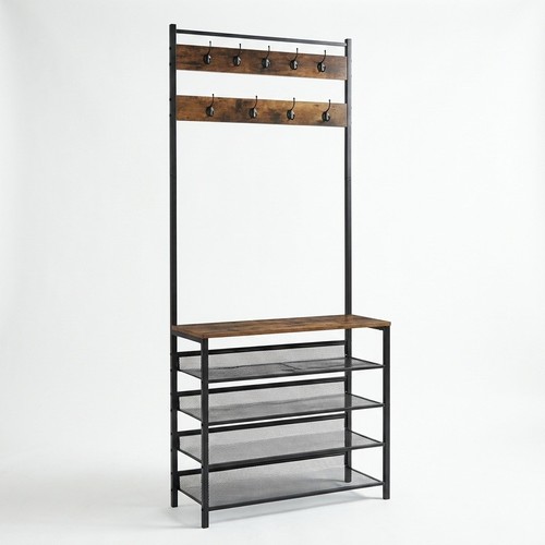 Hall tree coat rack stand - coat, with