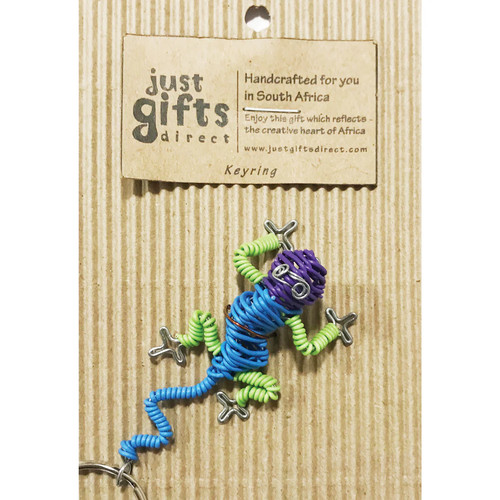 Wire lizard keyring - wire, 3d