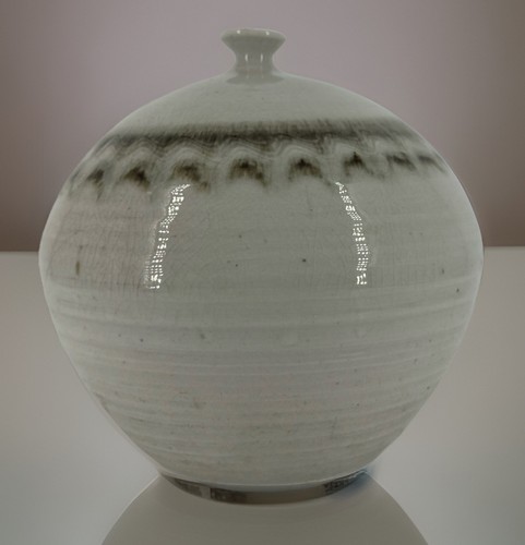 Studio pottery weed bud - pottery, pot
