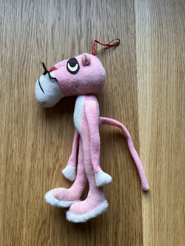 Vintage pink panther plush toy - pink,