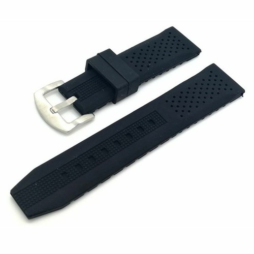 Black divers rubber watch - black,