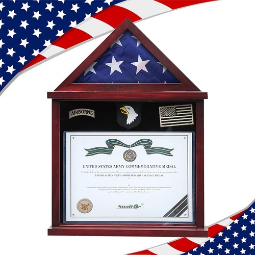 Flag display case military - display,