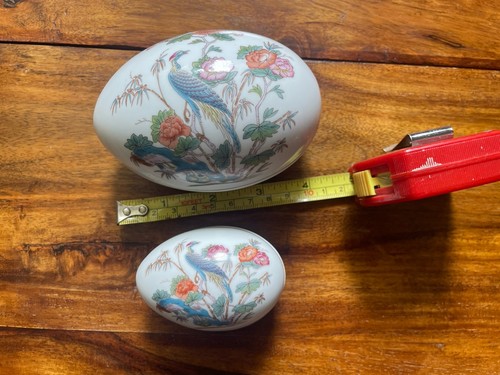 Two wedgewood kutani crane - kutani,