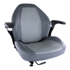 Gray High Back Lawn Mower Seat
