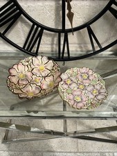 Kensington Ware KPB salad fruit bowl serving Plate,art deco lustre fluted flower