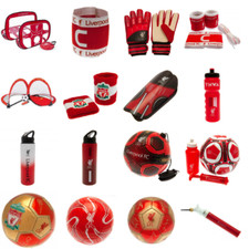 Liverpool Balls Pump Goal Set Shin Pads Gloves Football Gift Boys Christmas Fans