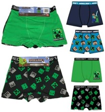 Boys Kids Children Minecraft 2pcs Cotton Boxer Shorts Underwear age 6-12 years
