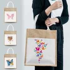 Burlap Tote Bag Jute Beach