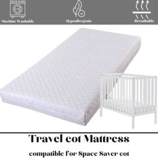 New High Quality Compatible Foam Mattress 100 x 50 cm  For SPACE SAVER Cot