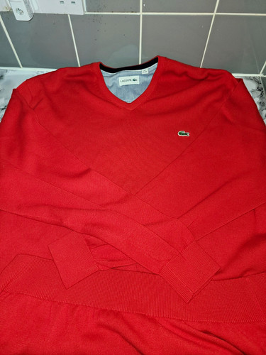 Lacoste men red logo knit - men’s,