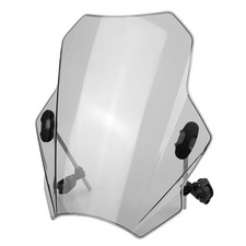 Universal Adjustable Transparent Motorcycle Windscreen Windshield Cover For Bike