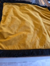Marks and Spencer Gold Fringed Cushion Covers X 2 47cm2