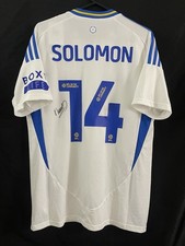 Leeds United 2024 25 Home Signed Shirt #14 SOLOMON