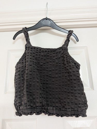 Black girls crop top - black, girls'