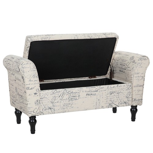 Fabric upholstered bench bed - upholstered,