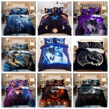 Wolf animals duvet cover set - wolf,