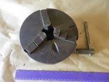 6" 3 jaw Self-Centering Lathe Chuck with backing plate