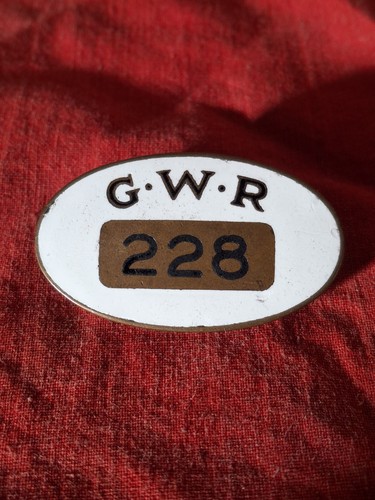 Gwr enamel cap badge number - cap,