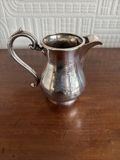 Beautiful Antique John Round & Son Antique Silver Plated Greek Key Milk Jug