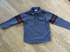 Gucci Baby Boys Grey Long Sleeve Top Age 2 Years