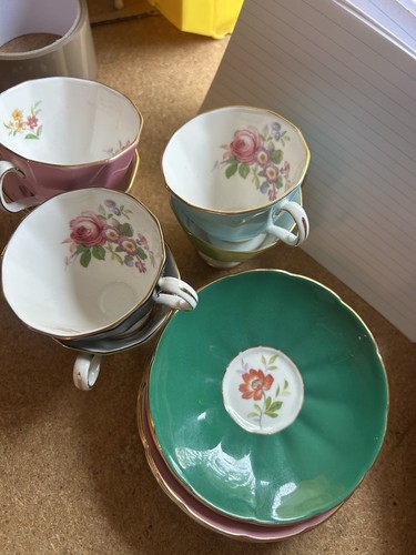 Rare set adderley floral - rare,