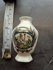 Arcadian Crested China Vase - Wembley 1924 Exhibition with Flags