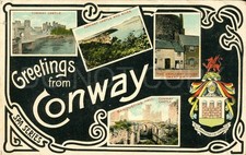 Vintage Postcard Conway Castle