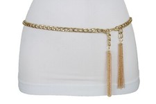 Women Gold Metal Chain Link