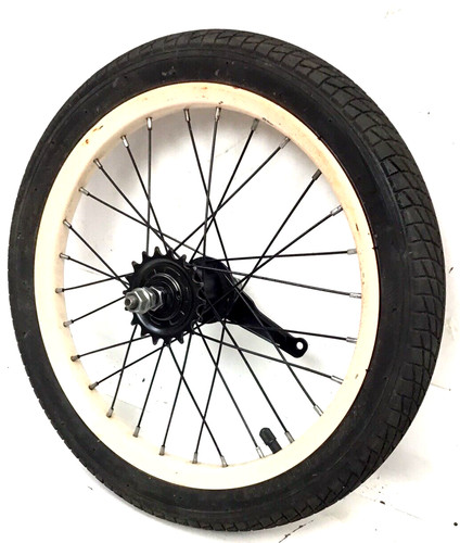 Bicycle rear pink wheel - rear,