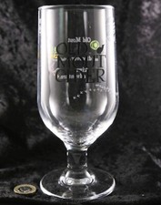 1 X Old Mout cider pint glass 7.5  inches tall advertising collectable home bar