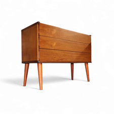 Mid Century Beaver and Tapley Small Teak Chest Of Drawers  Retro 3 drawer chest