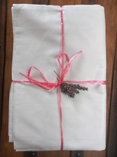 1 x New  Vintage  LINEN FLAT SHEET  170cm x276cm 