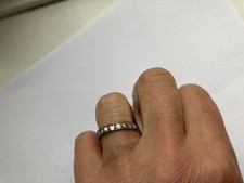 Platinum and Diamond Full Eternity Ring Vintage Art Deco L.5