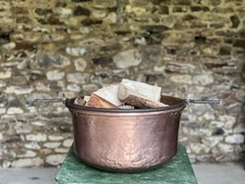 Antique French Copper Cauldron