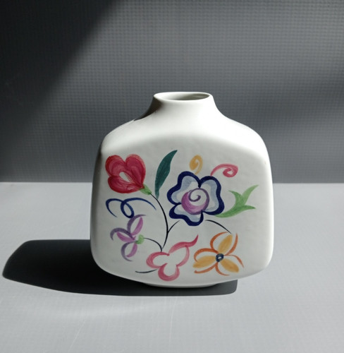 Poole pottery purse vase hand - vase,