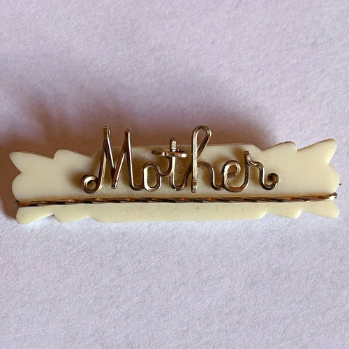 Vintage mother pearl name - mother,
